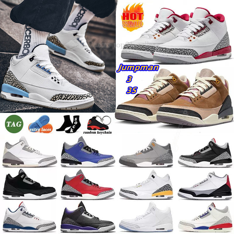 

Retro Jumpman 3 3s Basketball shoes Winterized Archaeo Brown women Lucky Green Black Racer Blue Black Gold Fire Red Fragment Dark Iris mens womens sports sneakers, 33