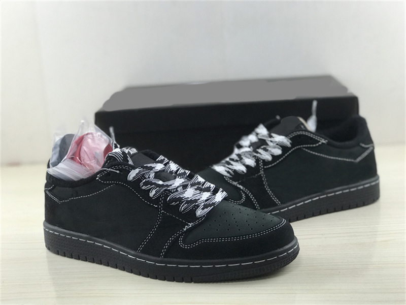 

Travis Scotts x 1 1s Authentic Basketball Shoes Low OG Black/Phantom DM7866-001 Women Men Sports Sneakers With Original Box