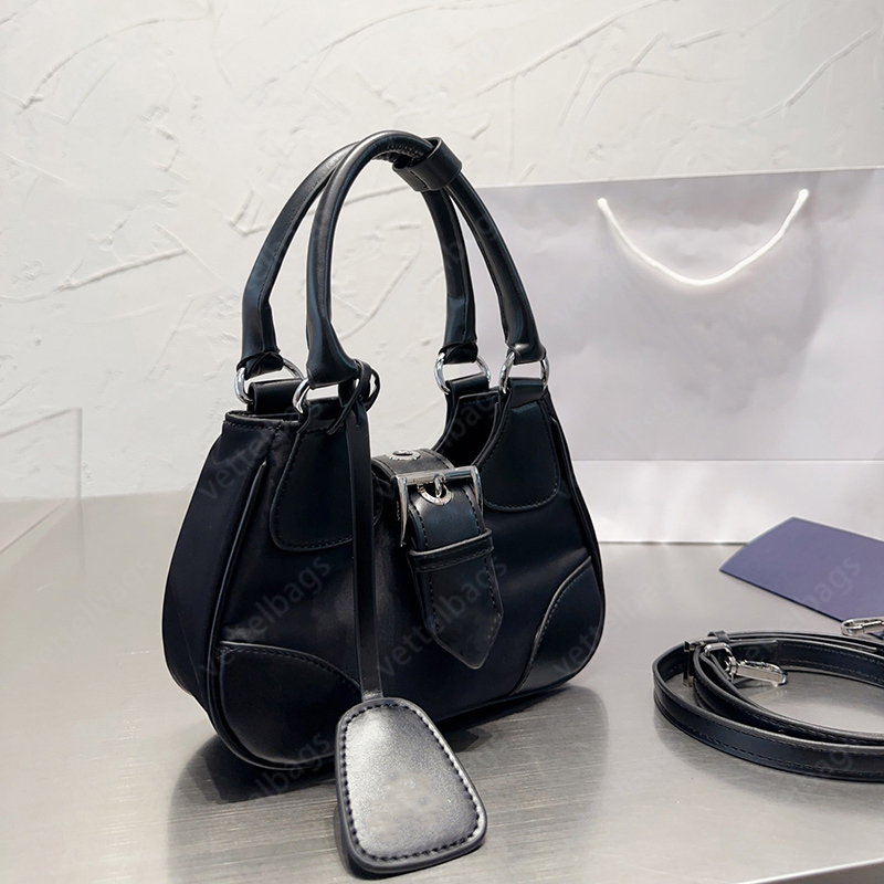 

Black Shoulder Bags Classic Women Handbag Fashion Tote Bag Nylon Luxury Handbags Artwork High-Quality Totes Half Moon Travel Top Designers Wallets