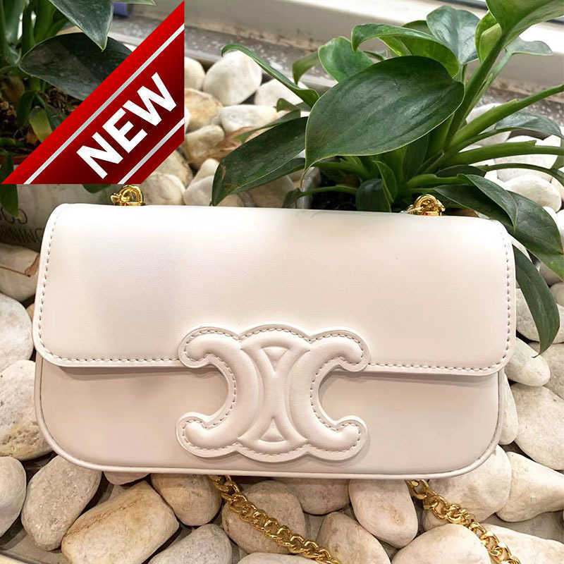 

Women's Designer Bags 2023 New High Quality Triumphal Arch Staff Bag Underarm Women's Leather Chain Single Shoulder Messenger Tofu Factory Direct Sales, White2