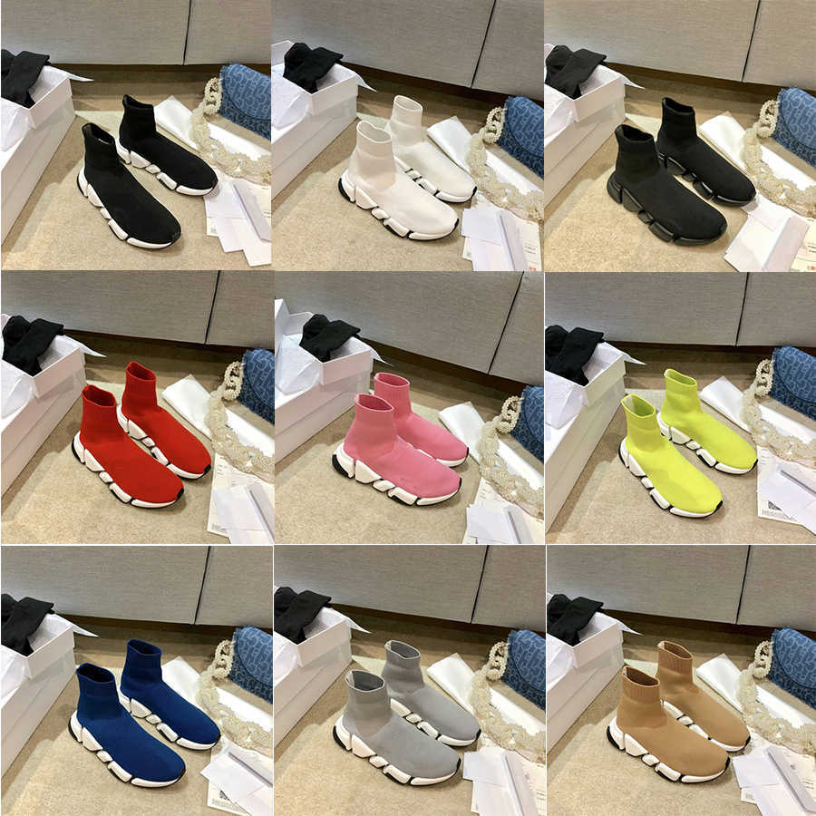 

woman speed man trainer Sock 1.0 Walking 2.0 Shoe Hott Selling Original Paris Lady Black White Red Lace Socks Sports Sneakers Top Boots, No.2