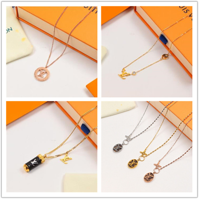 

Pendant necklaces designer Louis Vuitton lv Silver chain jewelry gg luxury fashion jewelry gucci necklace gold heart Man Woman Party Wedding Lovers gift with box