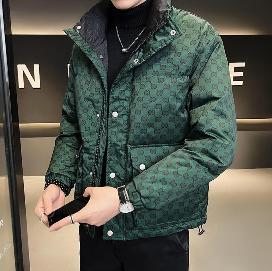 

22ss Mens Jacket Parka tops quality Classic Casual keep warm in winter Outdoor Feather Winters Men Women jackets logo Outerwear Detachable down coat size m-4xl, Army green