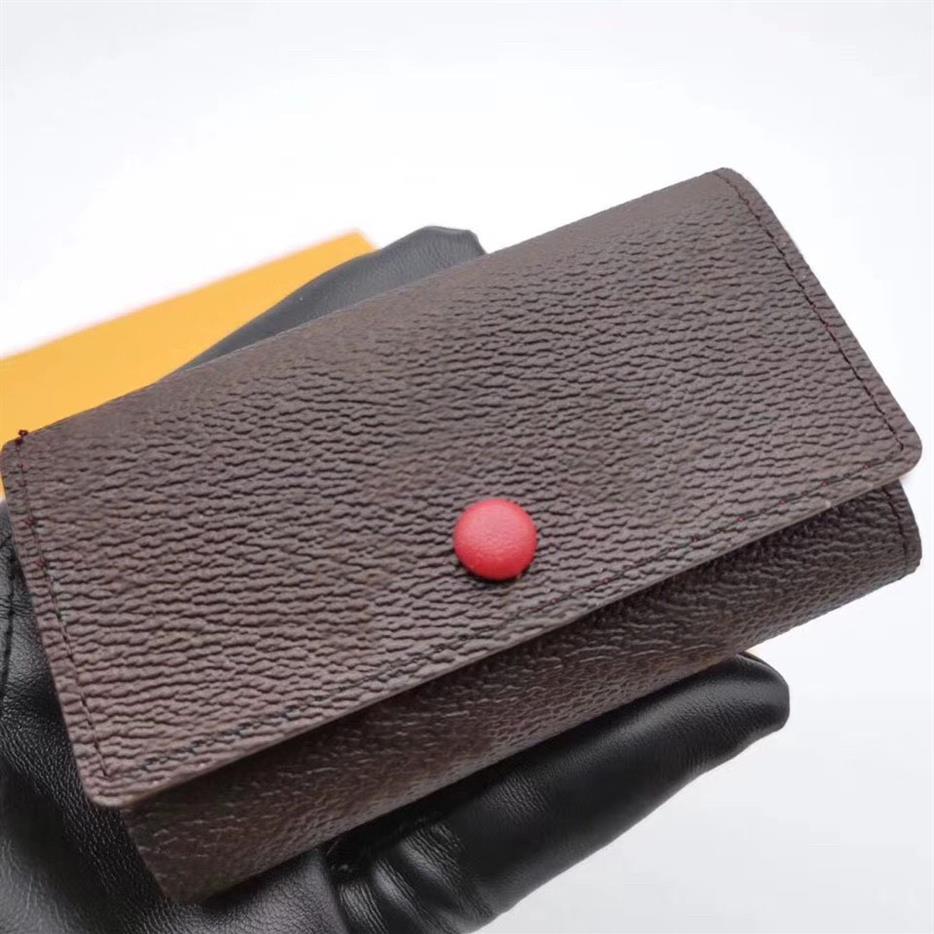 

Whole Designer Wallet leather multicolor coin purse short Polychromatic lady Card holder classic mini pocket279T, Old flower with wine red lining