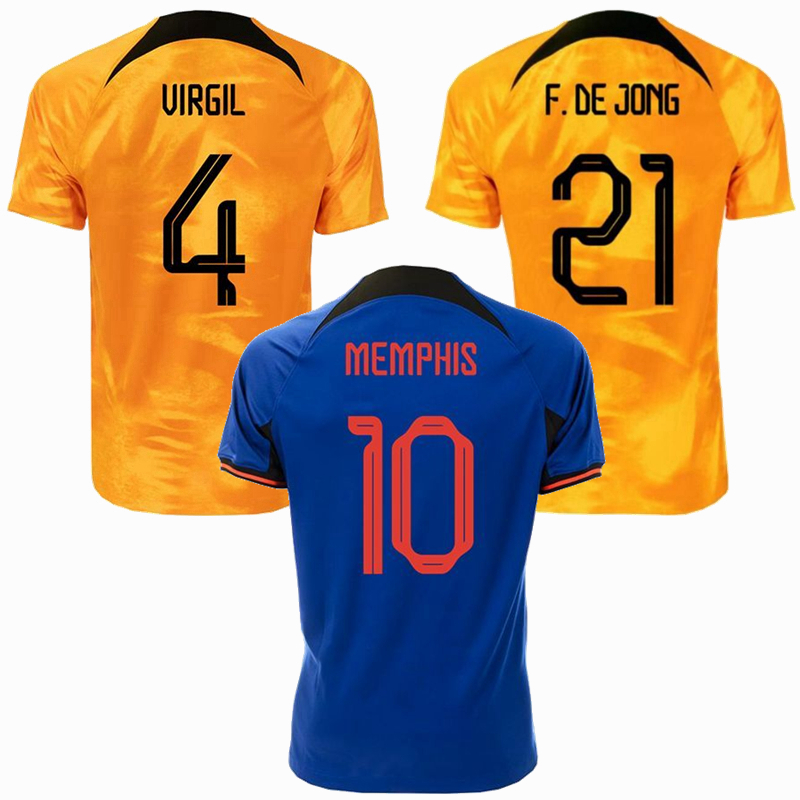 

Player Fans Netherlands soccer jerseys 2022 2023 Holland F.DE JONG MEMPHIS DE LIGT VIRGIL BERGWIJN AKE DUMFRIES MALACIA GAKPO 22 23 football shirt Men kids kit 4XL, Home+2022