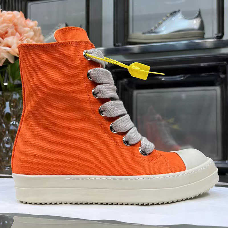 

Big Wide Lace Men Canvas Ankle Boots Black Street High Top Hip Hop Men's Fashion Sneakers Man Lace Up Flat Shoes