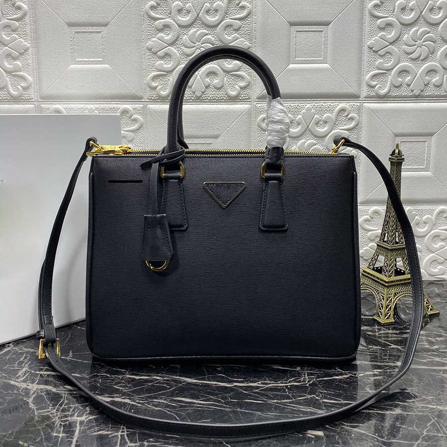 

Prads Top Original Quality Designer Milano Large Classic Saffiano Retro Tote Bag Fashion Messenger Handbags in Genuine Leather Women Man Unsex for, Beige