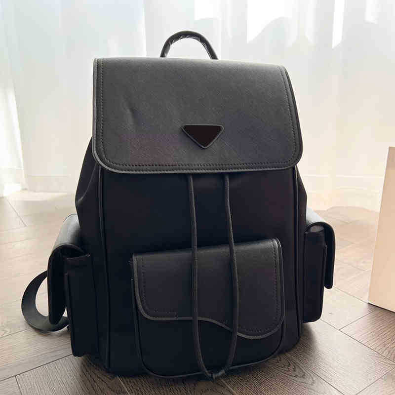 

Evening Bags backpacks designer backpack woman back pack mens bookbags Fashion Large Capacity men canvas handbags Solid Color shoulder 220907, Pbag black