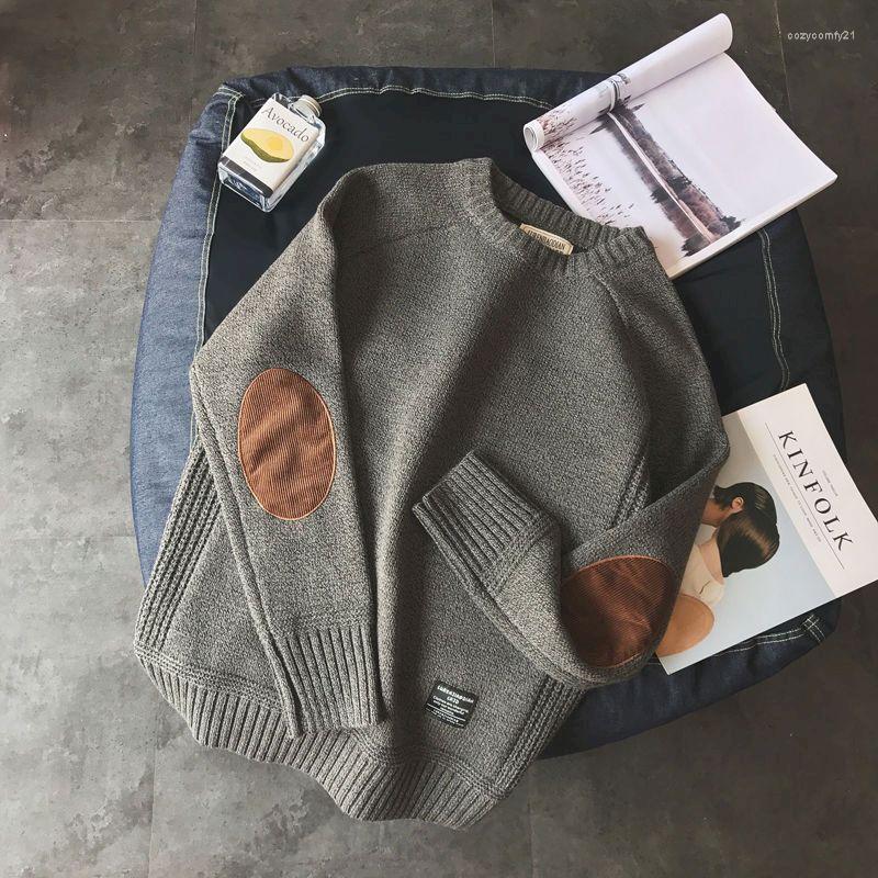 

Men's Sweaters Fonekie Thicken Oversized Men Korean Trend Handsome Personality All-match Sweater Casual Pullover Mens Tops Fall/winter, Blue