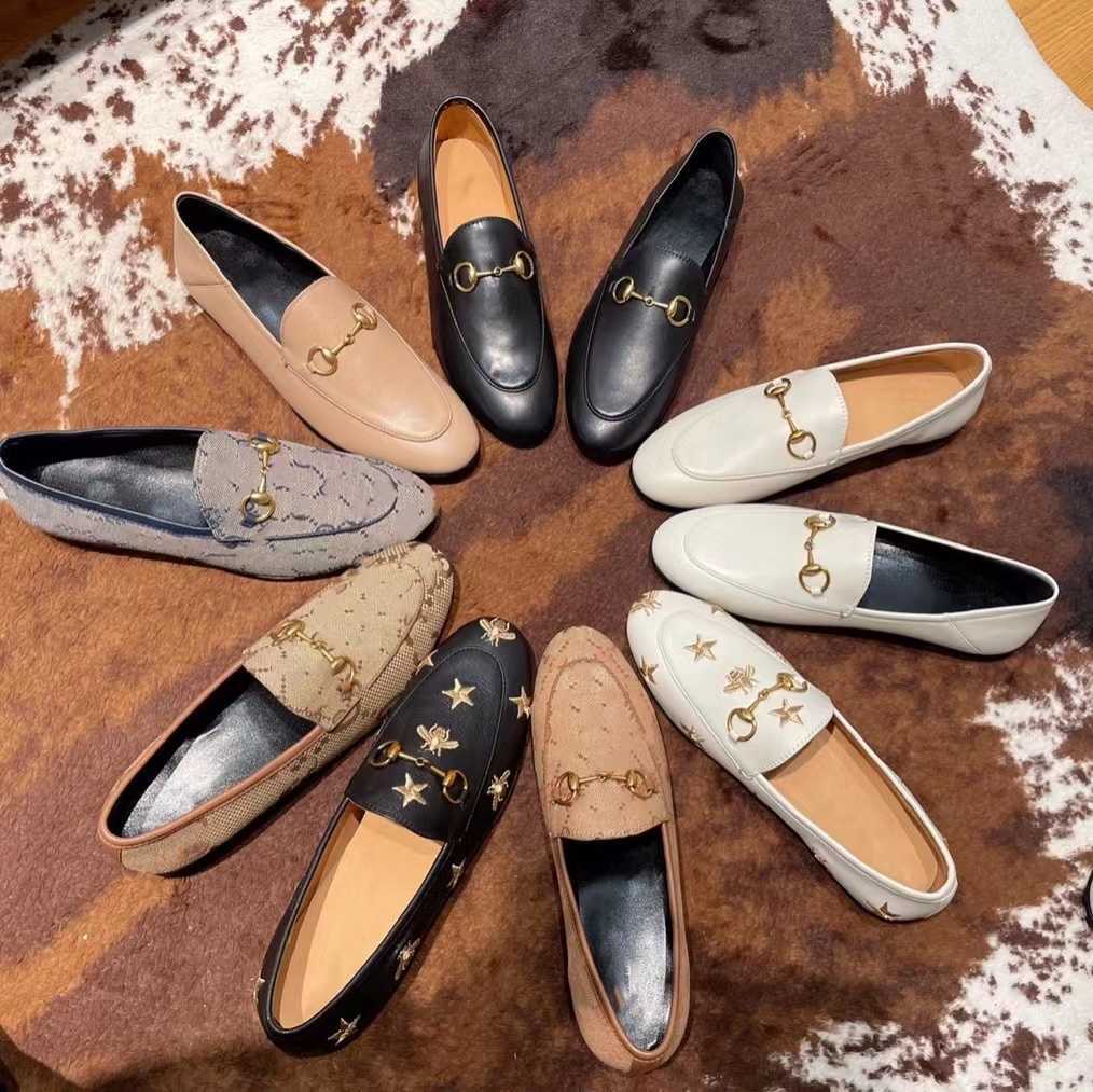 

Dress Shoes Mules horsebit loafers 100% leather Men Women Flat Size 34-46 princetown Authentic Cowhide Casual Shoe Round toe Classic Slides