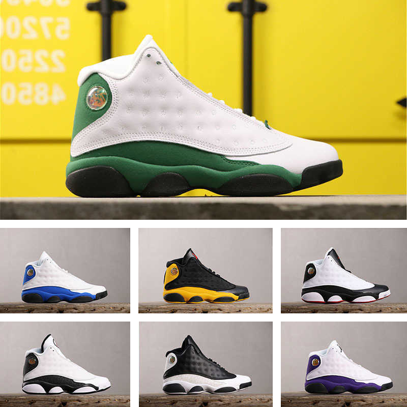 

13 13s Man Basketball shoes aj13 island green COURT PURPLE Cap and Gown Mens Sports Sneaker Trainers Breathable Shoes, As the pic
