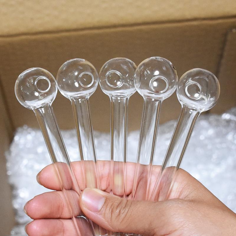 

Clear Pyrex Glass Nail Oil Pipe Jumbo Burner Burning Transparent Pipes Tubes 105mm Concentrate Smoking Ivoxq