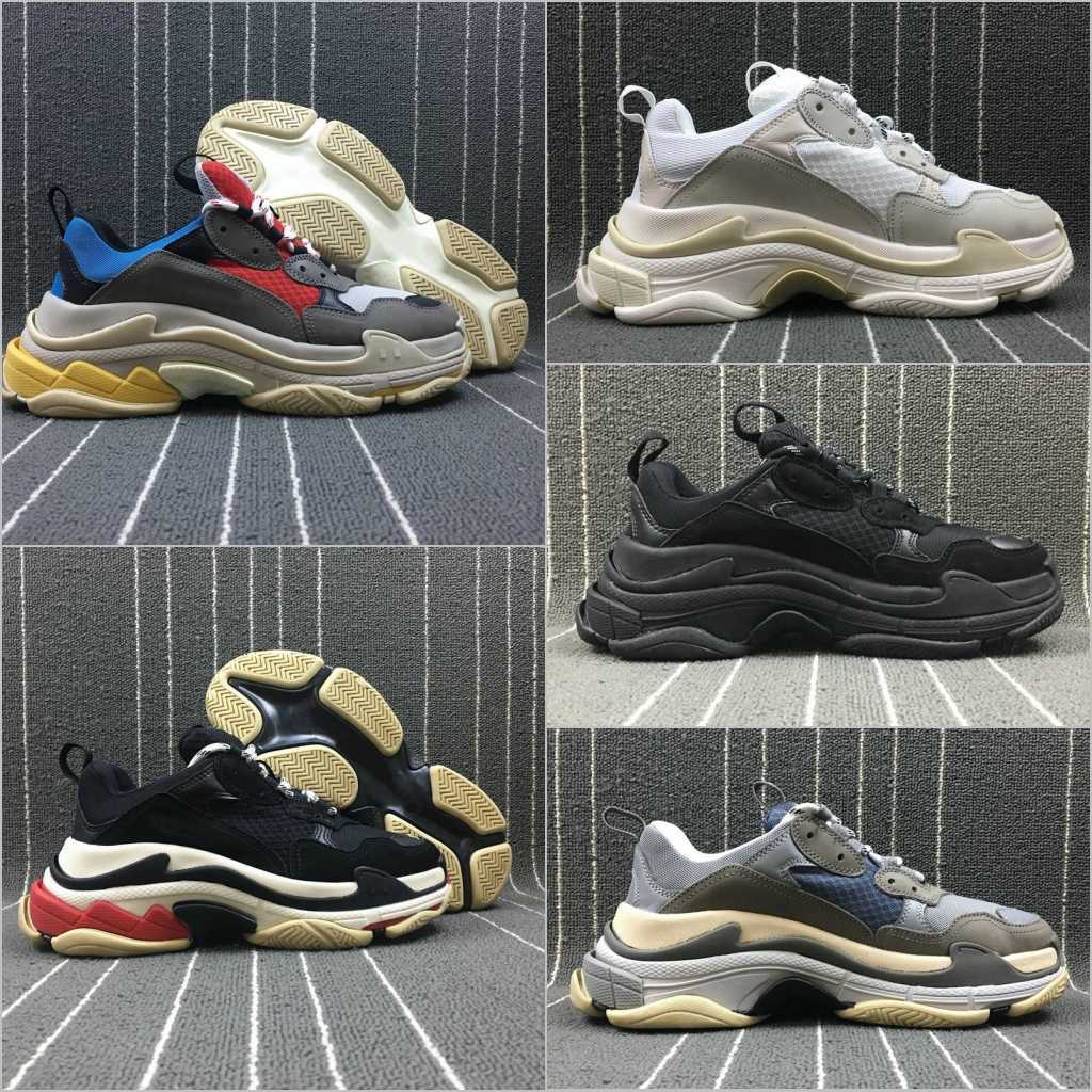 

Fashion New Paris Designer Shoes Low Platform Sneakers Triple S Mens Casual Women men designer casual Sports Trainers scarpe zapatos Paris 45UB