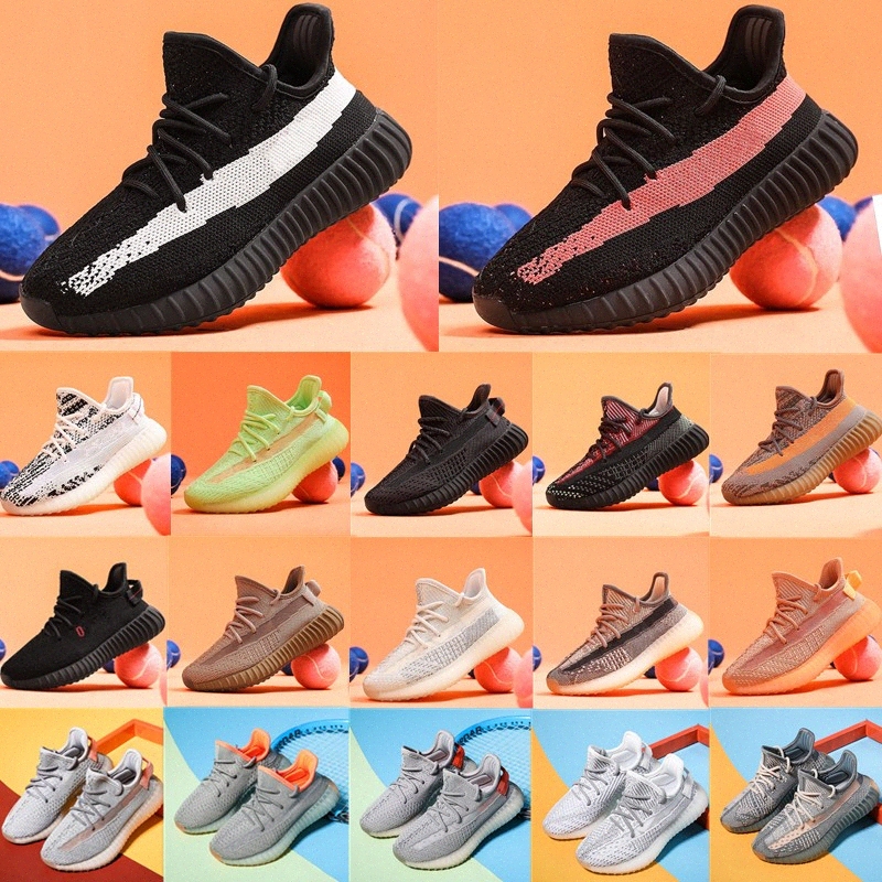 

kids shoes 35O V2 shoe Children baby kid youth designer shoe trainers toddler infants black zebra white Outdoor sneaker 24-35 m9bn#