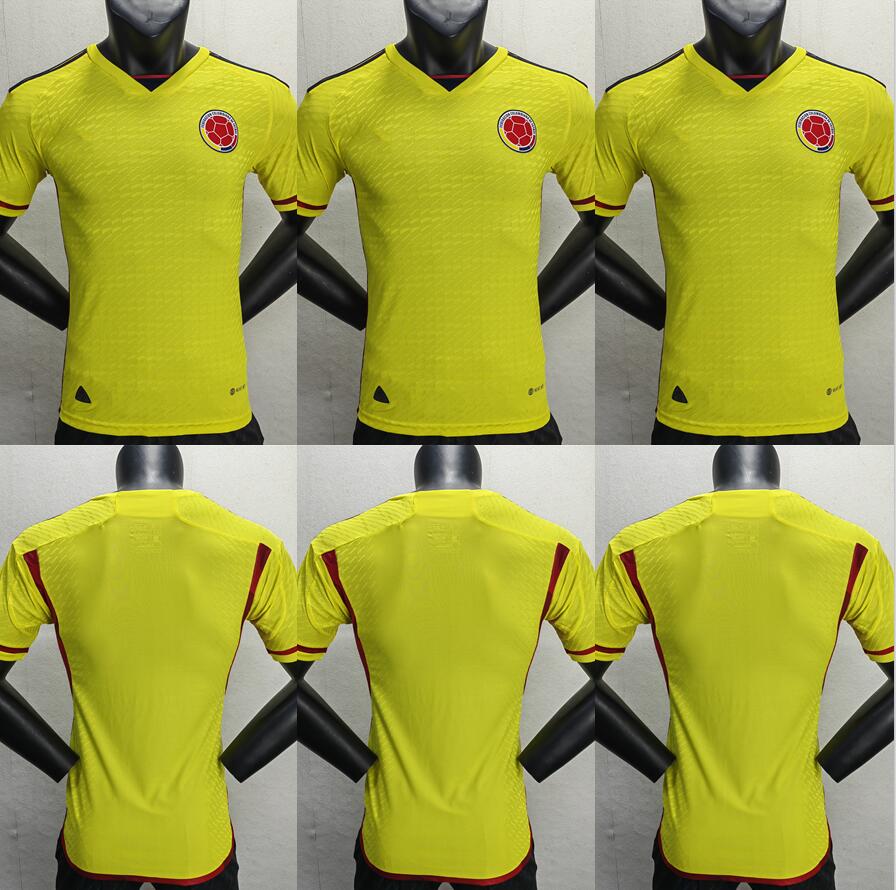 

Player version ColumbiaS soccer jerseys 2022 2023 Camiseta Columbiana football shirts L.DIAZ FALCAO JAMES VALDERRAMA L.SINISTERRA SANCHEZ CUADRADO BORRE jersey, 22/23