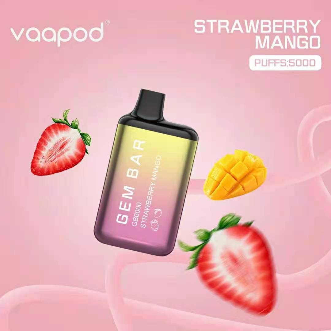 

Original GEM BAR 6000puffs Disposables E Cigarettes Vape pen With 15ml Pre-filled 850mAh Rechargeable mesh coil TYPE-C puff 6000 GB6000