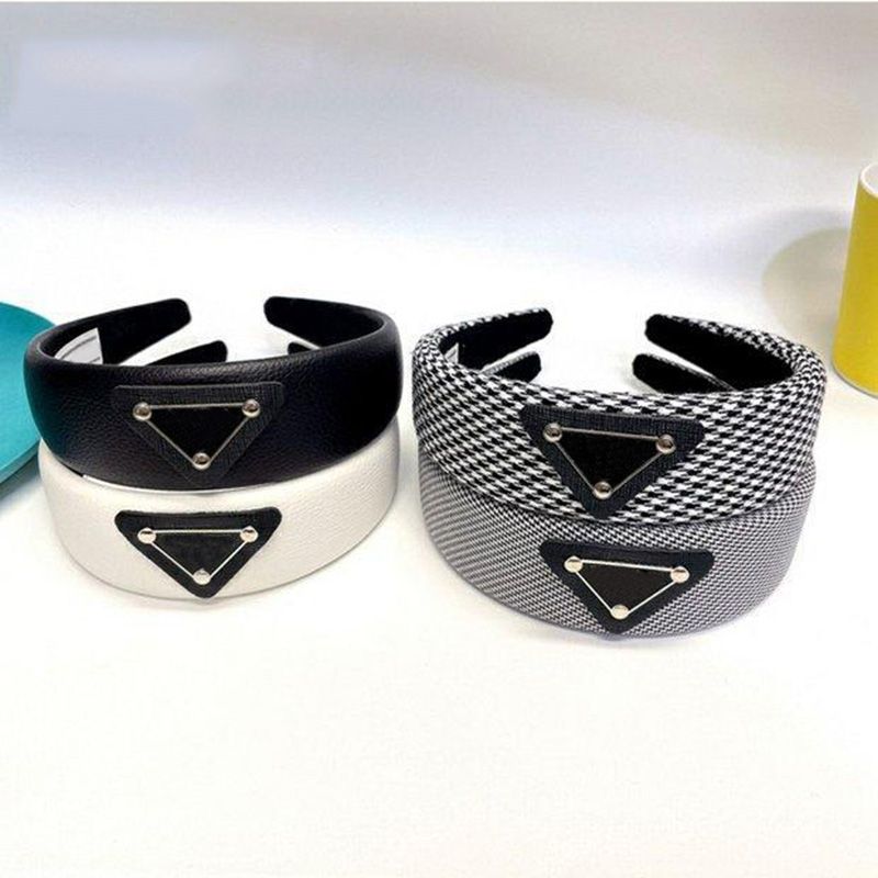 

Cashmere Headband Designer Hair Bands Triangle P Hair Hoop Brands Clasp For Women Girls Fashion Jewelry Hair Accessories Wholesale