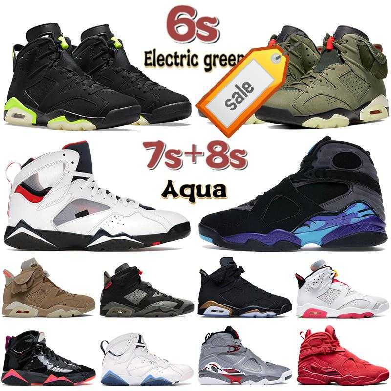 

Shoes Designer Basketball Sneakers University Blue Electric Green Cactus 2022 Top 6 6S Unc 7 7S Dmp 8 8S Aqua Playoffs Hare Paris Men, 13 flint