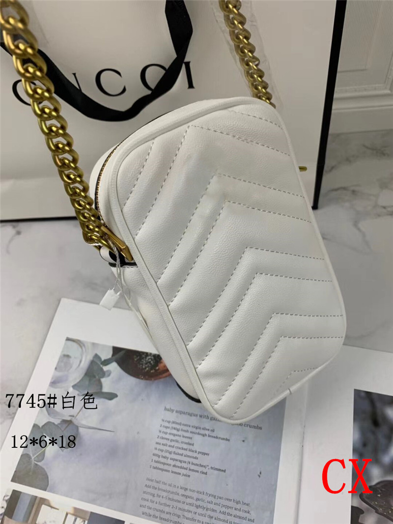 

008 Bags Shoulder Fashion Women Handbags Messenger Leather Small Square Designer Tote Crossbody Female Purses 7745, Red