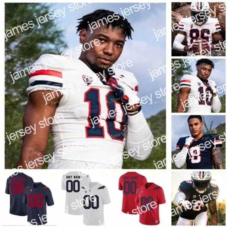 

American College Football Wear Nik1 Arizona Wildcats Football Jersey NCAA College Rob Gronkowski Nick Foles Khalil Tate Brightwell J.J. Taylor Cunningham Berryhi, As