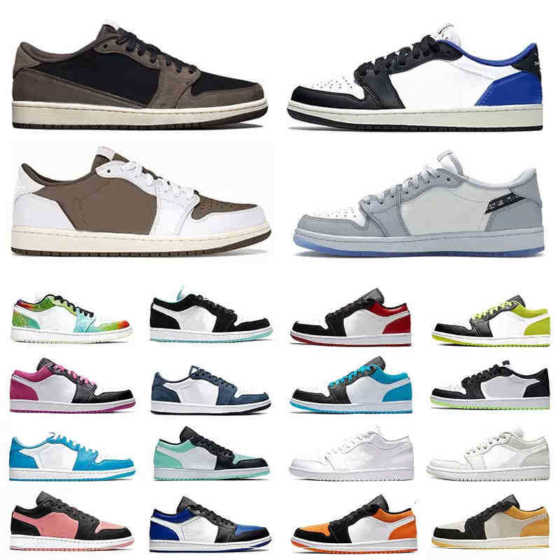

1 Mens Jumpman Basketball Shoes OG UNC 1s Low Cut Designer Women Obsidian Paris Chacigo Trainers Sports Sneaker Size 36-46 Paris, 24