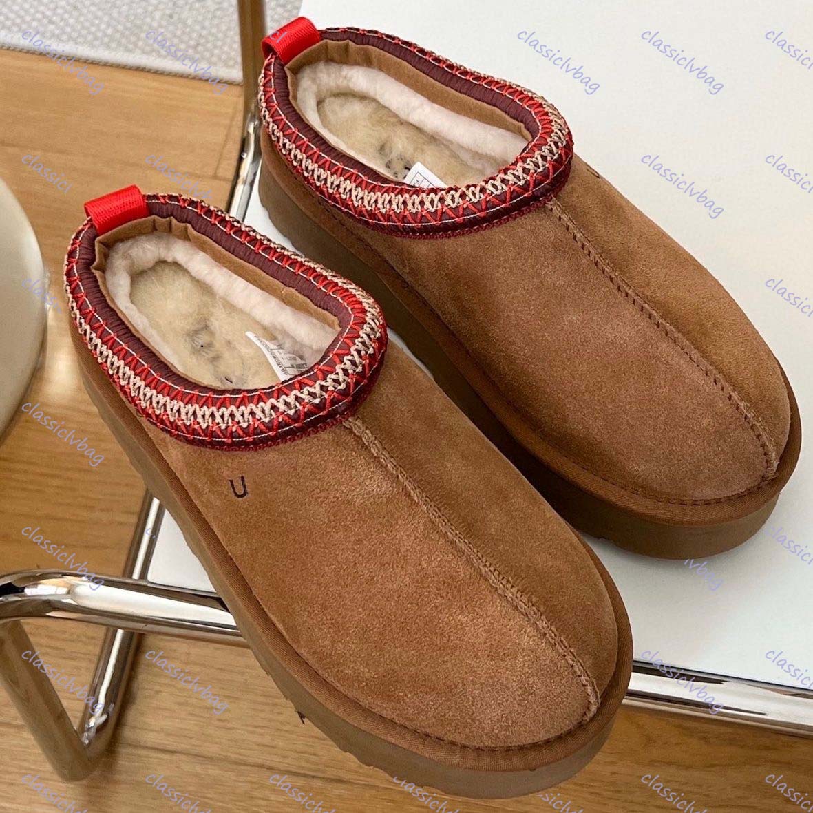 

Australia Womens Tazz Slippers Fur Slides Classic Ultra Mini Platform Boot Tasman Slip-on Les Petites Suede Wool Blend Comfort Winter Designer Boot 35-42, Making up the difference