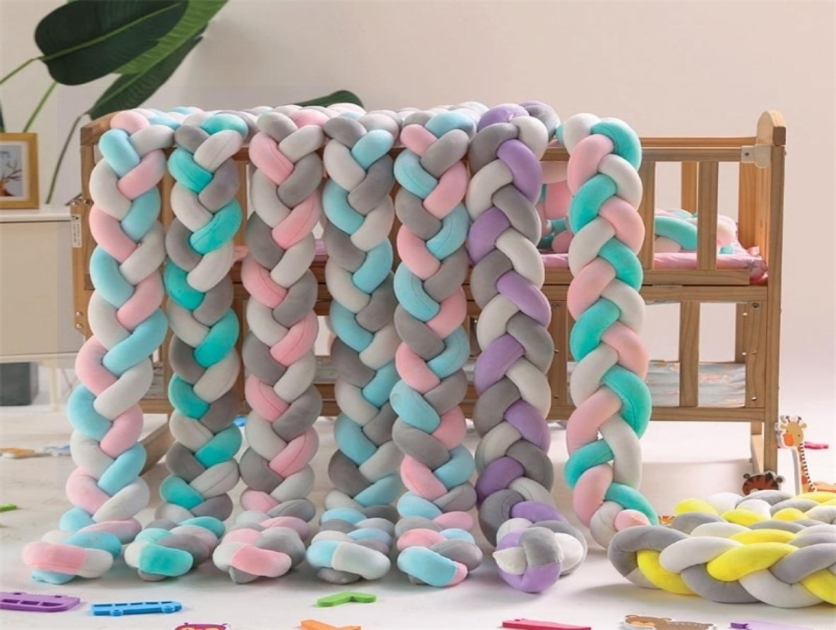 

Bed Rails 2m born Playpen Rail Cot Fence ding Sets Cushion for Cribs Bassinet Infant Baby Braid Pillow Crib Bumper 221024