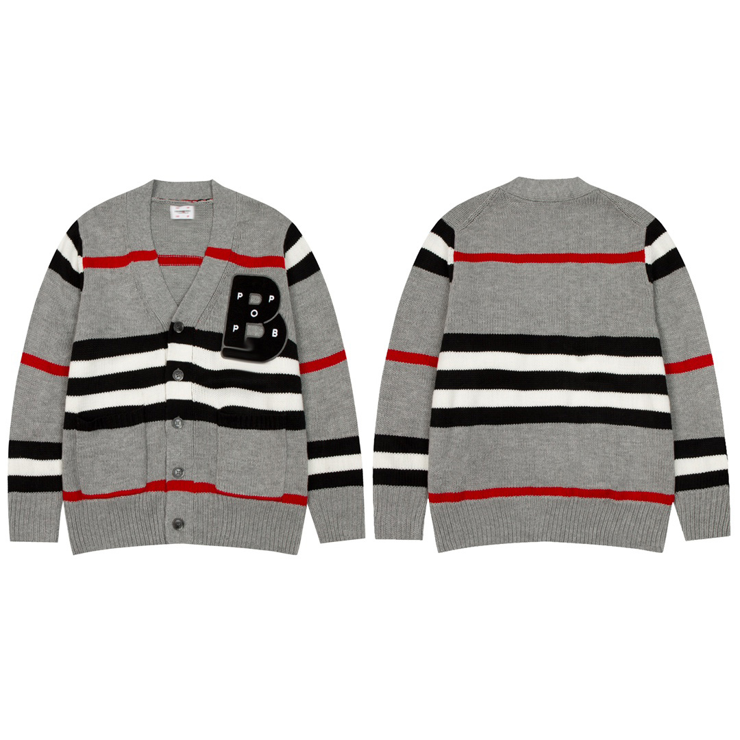 

Weight men's and women's v neck sweater luxury embroidery high density thick feel soft and comfortable Australian custom imported wool bur1, Customize