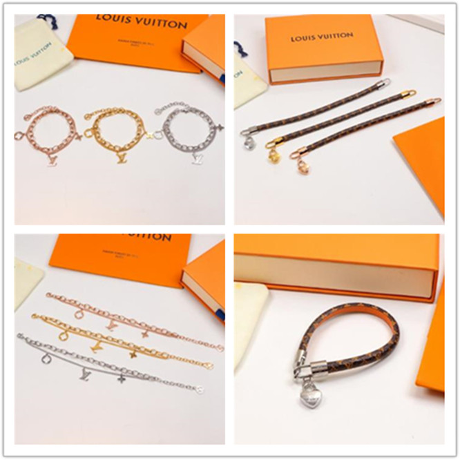 

Luxury Designer bracelet men Louis Vuitton lv jewelry bracelets gucci classic fashion women Gold silver rose gold style lovers gift holiday with box