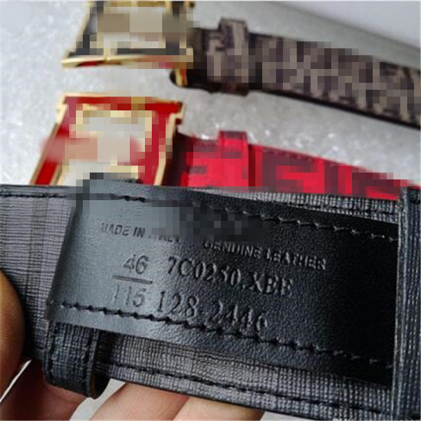 

F Men Designer Belt Classic casual letter smooth buckle womens mens leather belt width 3.8cm with size 105-125, Box