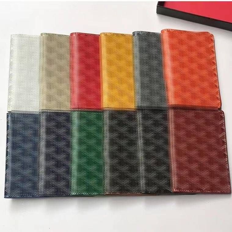 

New goyar Mini top quality Genuine Leather Purse card holder Luxurys designer wallet Mens Women's Holders Coin fashion wholesale Wallets Key Pocket, Blue