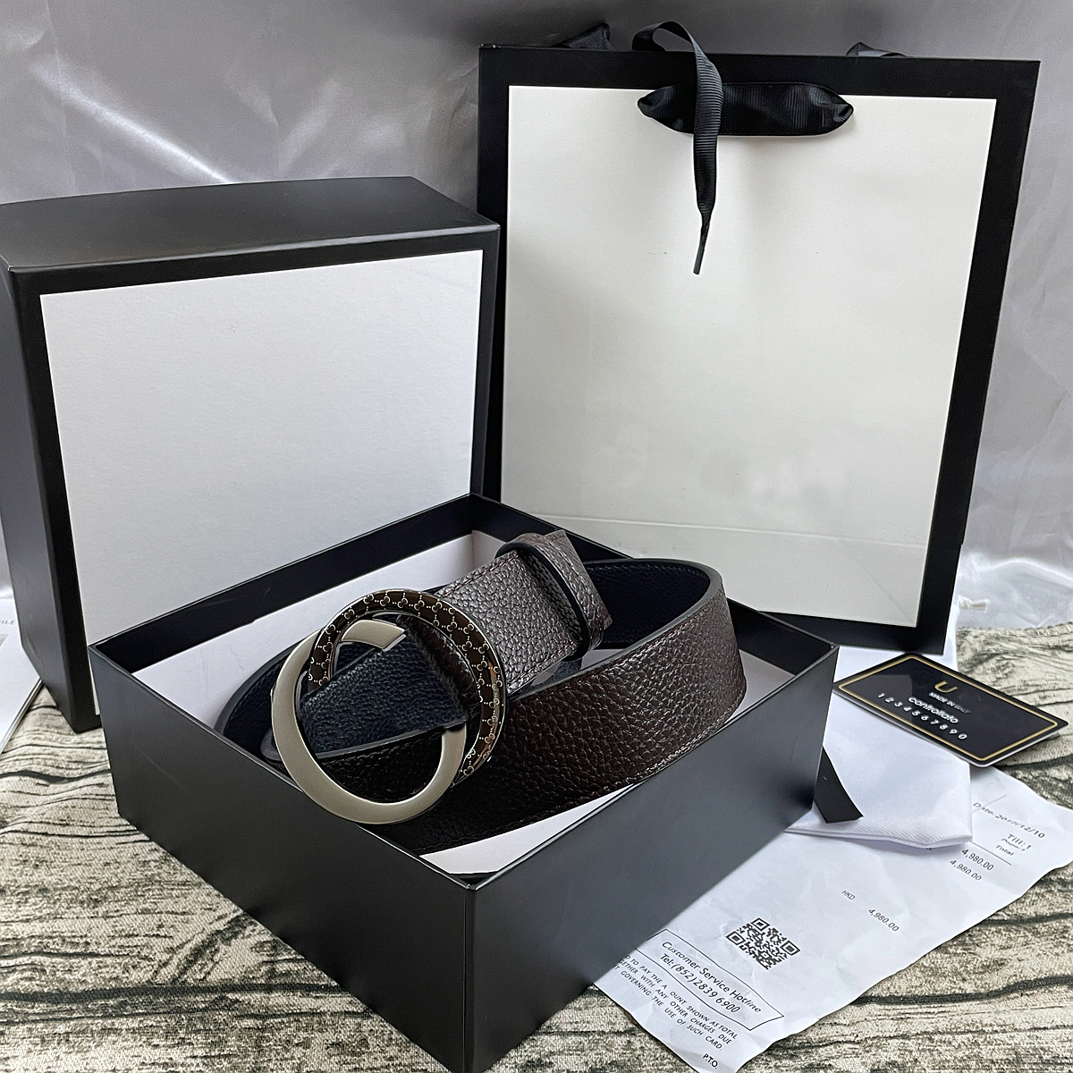 

Belt designer Fashion Waistbands Classic Men Designers Belts Womens Mens Casual Letter Smooth Buckle Belt With Brand box Gift handbag G1, Customize