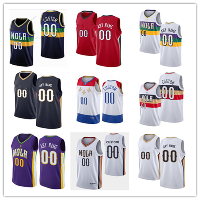 

Men Women Youth New Orleans Custom Jonas 17 Valanciunas CJ 3 McCollum Brandon 14 Ingram Zion 1 Williamson Devonte 4 Graham Basketball Jersey Pelicans, Colour