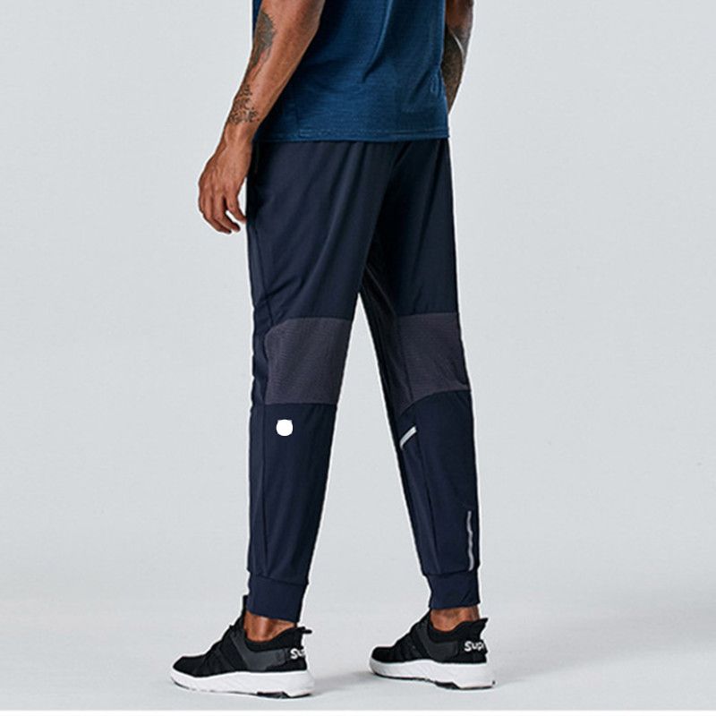 

LL-C621 Men's Pants Yoga Outfits Men Running Sport Breathable Train Trousers Adult Sportswear Gym Exercise Fitness Wear Fast Dry Elastic Drawstring, Black