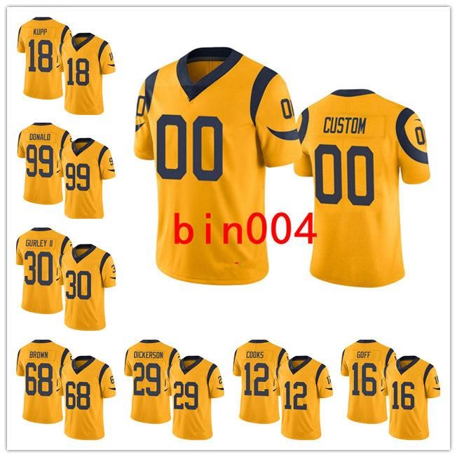 

Jersey Los Angeles''Rams''MEN Women Football Donald Gold Rush youth''nfl, 14