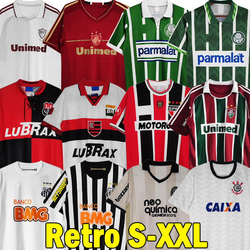 

1992 1996 Palmeiras retro Soccer Jerseys 1994 95 2003 04 Flamengo 2000 Sao Paulo 2008 09 2011 12 Fluminense 100th 2010 Corinthians 2012 2013 Santos Football Shirts, Fulamenge 1994 home 100th