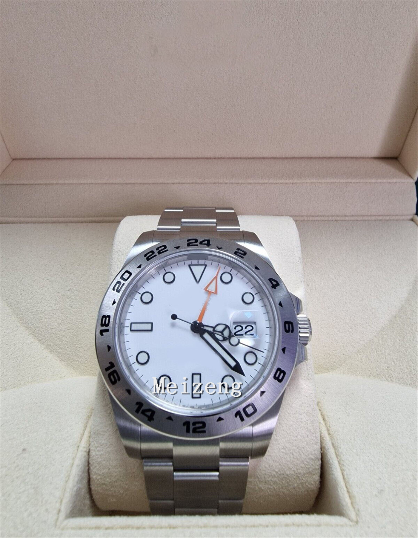 

Luxury Wristwatch 42mm Explorer II gmt 216570 Stainless Steel Men's Automatic Watch