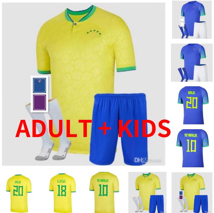 

2022 2023 brazils Richarlison G.JESUS soccer jerseys camiseta 22/23 RAPHINHA ANTONY Marquinhos VINI JR SILVA DANI ALVES brasil adult kids Kits sock football shirt