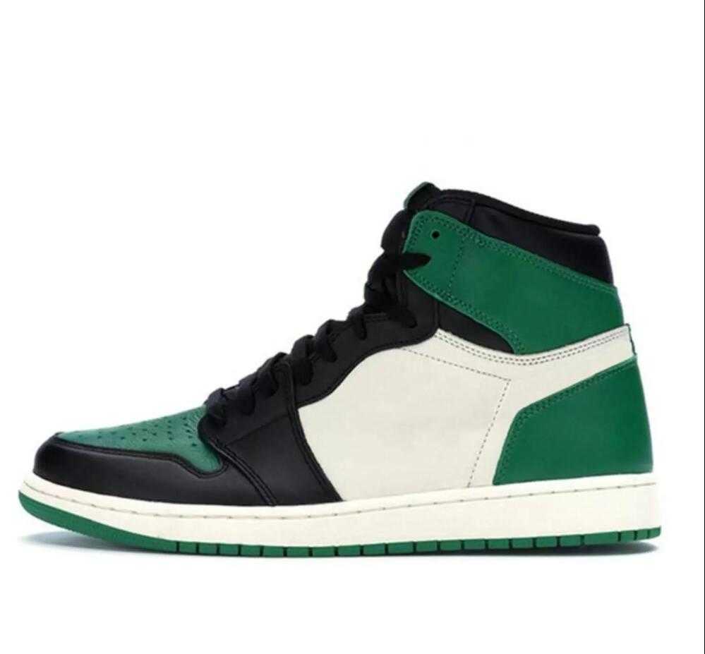 

New Jumpman OG High Basketball Shoes Pine Green Black Court Purple Royal Bred Toe NC Obsidian UNC Game Sneakers Trainers Top 592 902Y, 19