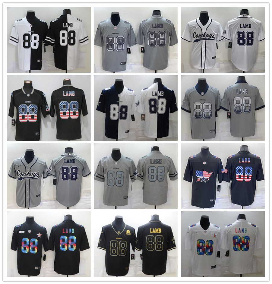 

Jersey Dallas''Cowboys''MEN Football CeeDee Lamb 88 Crucial Catch USA Camo Salute To Service Stitched Limited 2020''nfl, 11