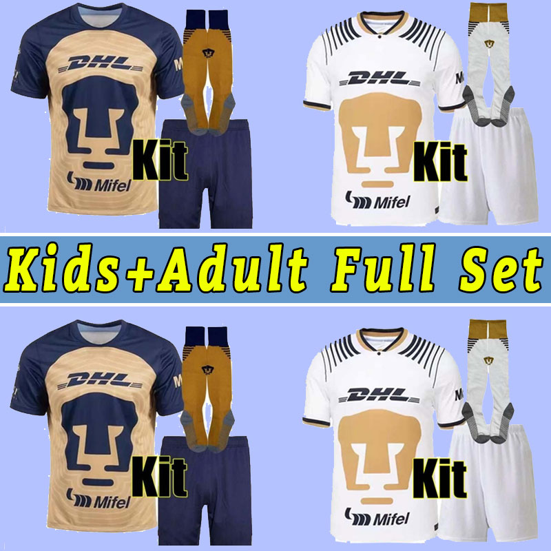 

2022 2023 MEXICO CLUb Soccer Jersey UNAM Cougar PUM 22 23 Malcorra MORA Iturbe Rodriguez LIGA MX Castillo Camiseta football shirts Men Kids, Home