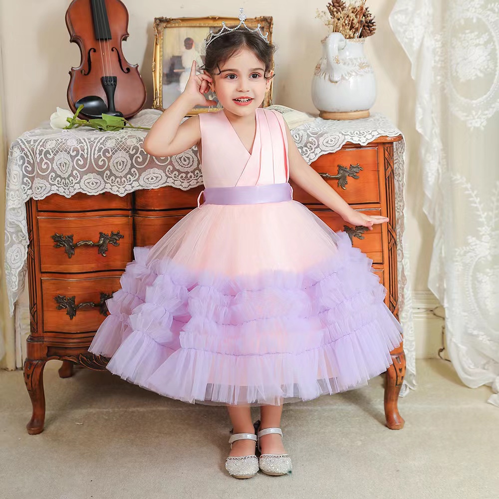 Christmas Flower Girl Dresses Childrens First Communion Princess Dress for Kids Ball Gown Wedding birthday Party Pageant Dress 2023-image-823631043