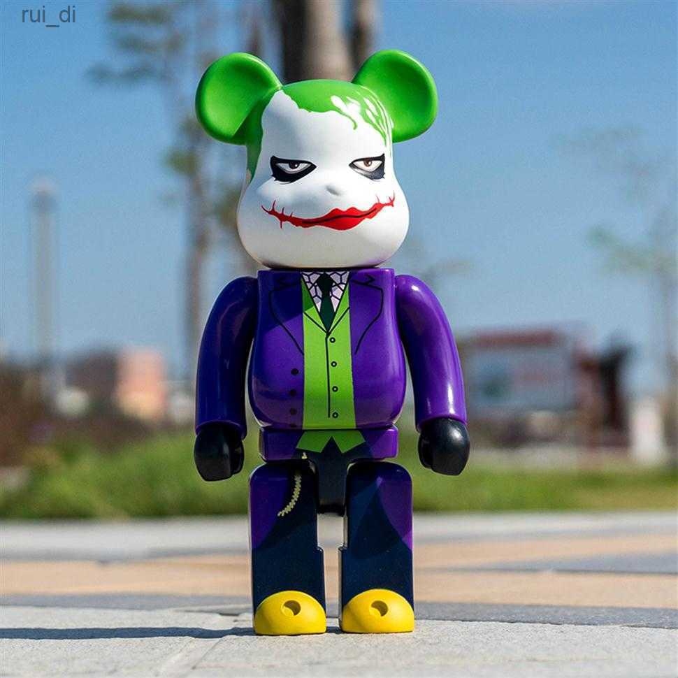 

New 400% Bearbrick Action Toy Figures BearBricks Figure Bears Cos The Joker Brick Doll PVC Toy Brinquedos Anime 28CM314L ruidi