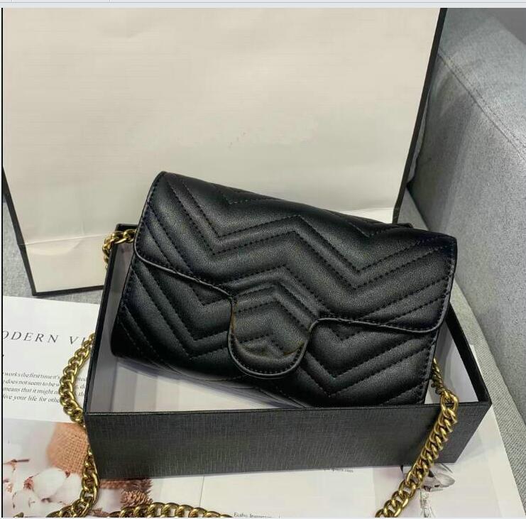 

Designer Marmonts Shoulder Bags Women Chain Crossbody Handbags Famous Female Message Bag wallet purse, Red