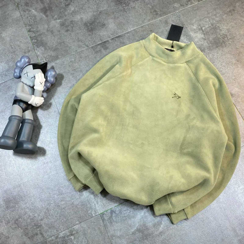 

winter men sweater knit pullover loose tech fleece sweatshirt jacket Arc designer mens women warm long sleeve t shirt usa size, Brown-usa size