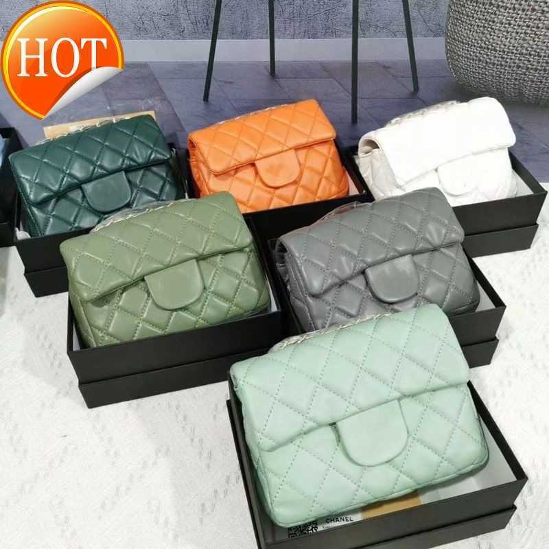 

Women's Luxury Designer Shoulder Bags 23 Stylish New Lingle Chain Small Square Bag Multi-functional Cross-body Bag Factory Direct Sale, Red