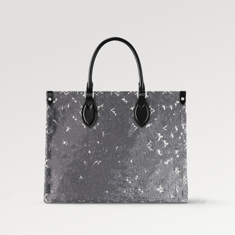 

Shopping Bags Explosion Mm Tote Denim Pattern Gray M46448 Hadbag Luxury Designer Bag Black-leather France Cowhide
