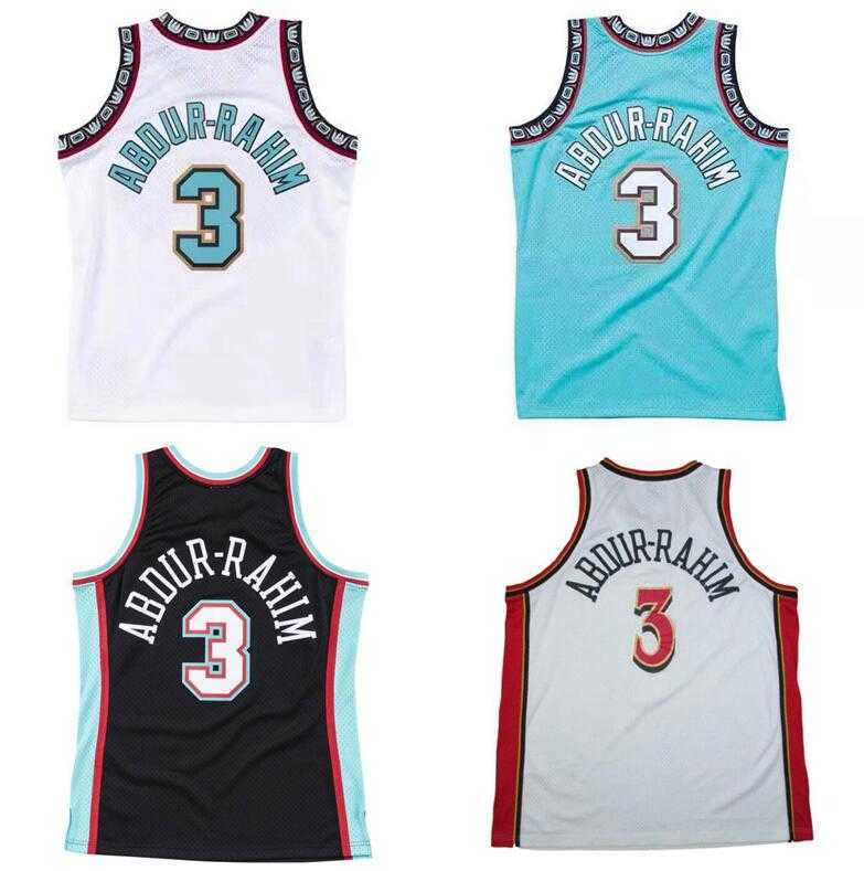 

Stitched classic retro jersey Shareef Abdur-Rahim Mitchell and & Ness 1996-97 98-99 00-01 Basketball jerseys Men women youth S-6XL, Stitched jersey