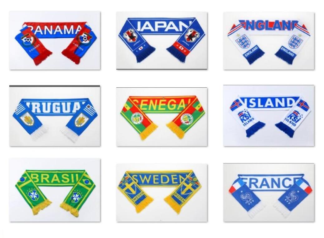 

2022 Soccer Collectable National Team Scarf Football fan scarves Mexico Argentina Brazil Spain Japan Switzerland Croatia Panama Ch6034156