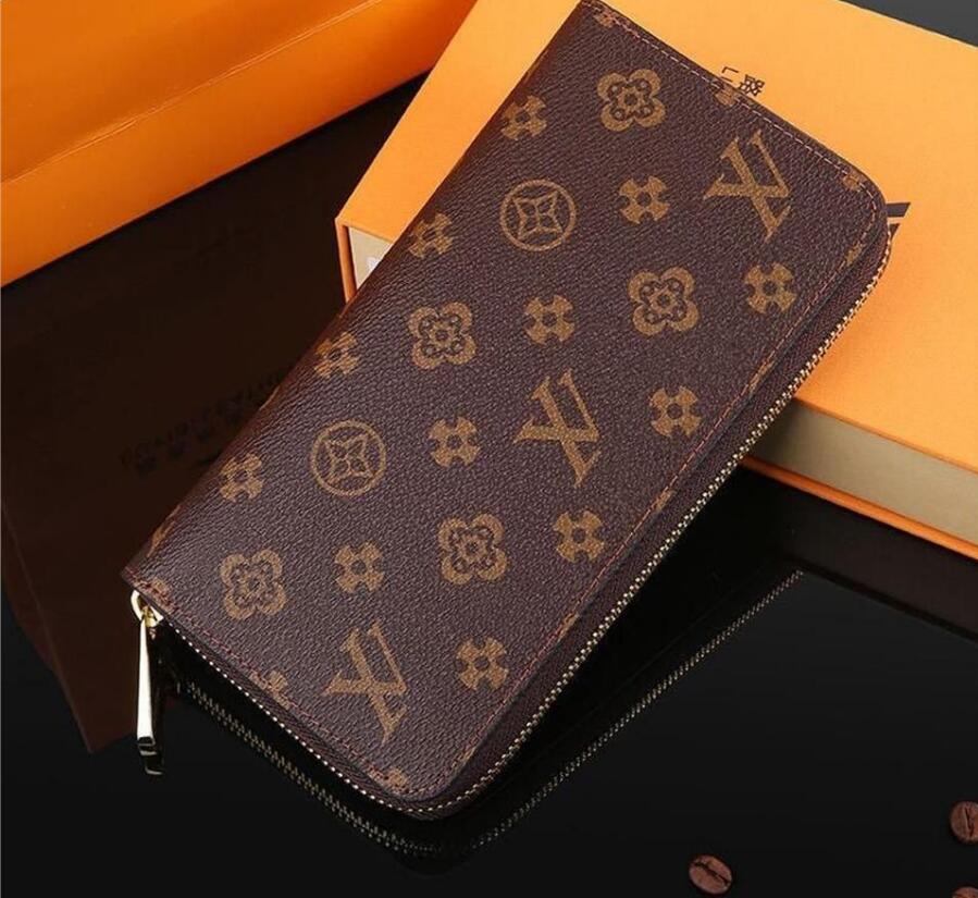 

Wallet Luxury Coin Purse Embossed Zipper Clutch Wallets purses With Orange Box Card Dust Bag louiseitys lvs viutonitys 60017, Invoice